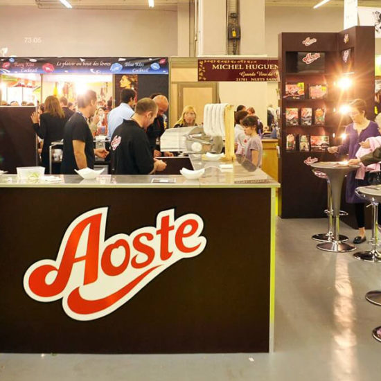stand degustation aoste
