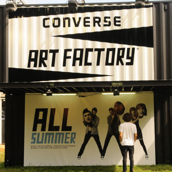 container covering converse art factory